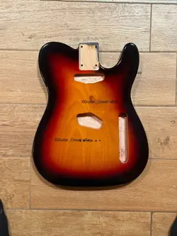 TELE BODY FOR FENDER TELECASTER ALDER 3 THREE TONE SUNBURST GLOSS