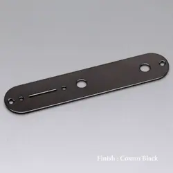 GOTOH CONTROL PLATE FOR FENDER GUITAR TELECASTER TELE W/ SCREWS, COSMO BLACK
