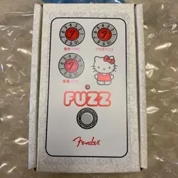 BRAND NEW UNUSED UNOPENED FENDER X HELLO KITTY WHITE FUZZ PEDAL HELLO KITTY FUZZ
