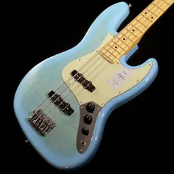 FENDER 2024 COLLECTION MIJ HYBRID II JAZZ BASS  FLAME CELESTE BLUE