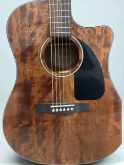 FENDER CD-60CE ACOUSTIC ELECTRIC GUITAR ALL-MAHOGANY WITH HARD CASE MADE IN USA
