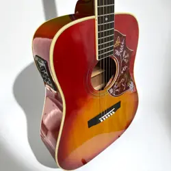 FENDER JAPAN DREADNOUGHT ACOUSTIC GUITAR FLAT TOP USED WITH CASE