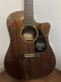 FENDER CD-60CE ACOUSTIC GUITAR FISHMAN PICKUP HARD CASE INCLUDED