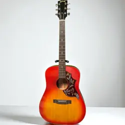 FENDER JAPAN JUMBO FLAT TOP ACOUSTIC GUITAR USED NATURAL FINISH