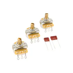 NEW FENDER STRATOCASTER SPLIT SHAFT POTENTIOMETER AND CAPACITOR KIT