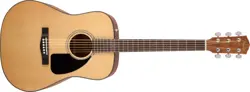 FENDER CD-60 DREADNOUGHT ACOUSTIC GUITAR V3 W/ CASE, WALNUT FINGERBOARD, NATURAL