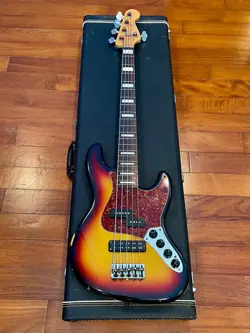 2003 FENDER CUSTOM SHOP REGGIE HAMILTON JAZZ BASS V - RELIC SUNBURST