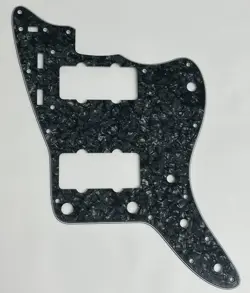 ELECTRIC GUITAR PICKGUARD FOR FENDER US JAZZMASTER STYLE,4 PLY BLACK PEARL