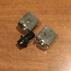 2 VINTAGE 1972 FENDER TELECASTER KNOBS NATURAL RELIC FULLERTON TELE CHROME USA