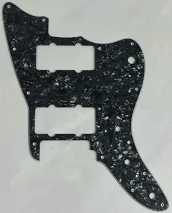 CUSTOM FOR FENDER SQUIER AFFINITY JAZZMASTER GUITAR PICKGUARD 4-PLY BLACK PEARL