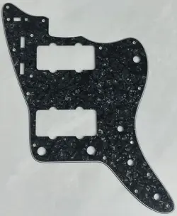 CUSTOM FOR FENDER US JAZZMASTER STYLE GUITAR PICKGUARD 4-PLY BLACK PEARL