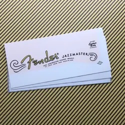 3PCS JAZZMASTER&FENDER GUITAR  DECALS WATERSLIDE TRANSFER GUITARS HEAD HEADSTOCK