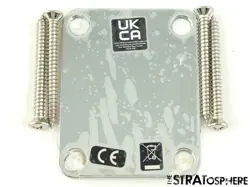 FENDER VINTERA II 60S RI STRATOCASTER STRAT NECK PLATE & BOLTS, CHROME 1960S.
