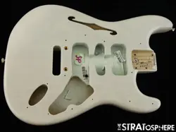 FENDER FSR AMERICAN PROFESSIONAL II STRAT THINLINE BODY, ASH WHITE BLONDE