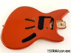 FENDER KURT COBAIN JAG-STANG HS GUITAR PARTS BODY ALDER FIESTA RED