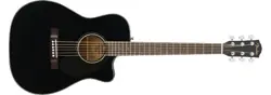 FENDER CC-60SCE CONCERT ACOUSTIC GUITAR WALNUT FINGERBOARD, BLACK