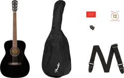 FENDER CC-60S CONCERT ACOUSTIC GUITAR PACK V2, BLACK