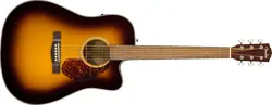 FENDER CD-140SCE DREADNOUGHT ACOUSTIC GUITAR, WALNUT FB, SUNBURST W/ CASE