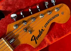 VINTAGE 1973 FENDER STRATOCASTER 3-BOLT NECK - FLAMED MAPLE W/ OEM F TUNERS