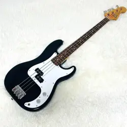 FENDER JAPAN PRECISION BASS PB62 ELECTRIC BASS GUITAR BLACK USED WITH SOFT CASE