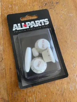 FOR MARK WHITE FENDER STRATOCASTER KNOBS FITS USA  SPEC CTS POTENTIOMETERS