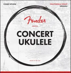 073-0090-403 FENDER CLEAR NYLON TIE-END CONCERT UKULELE STRINGS GCEA 0730090403