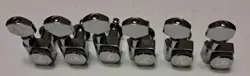 FENDER LOCKING F LOGO TUNER SET STRATOCASTER STRAT TELE TUNERS CHROME