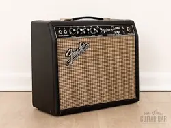 1966 FENDER VIBRO CHAMP VINTAGE BLACK PANEL TUBE AMP 1X8, CLASS A