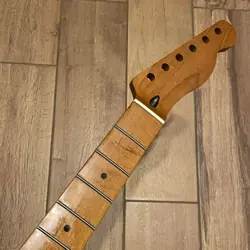 STAINLESS 22 FRETS ROASTED MAPLE TL GUITAR NECK NITRO SATIN FOR FENDER TELE PART