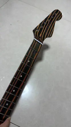 GLOSS 22FRET ZEBRA WOOD ELECTRIC GUITAR NECK SUITABLE FOR FENDER STRAT 25.5INCH