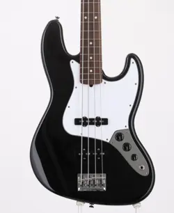 FENDER AMERICAN STANDARD JAZZ BASS BLACK 2012 USED ALDER BODY W/HARD CASE