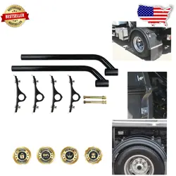 ALL-INCLUSIVE BLACK FENDER MOUNTING KIT WITH ADJUSTABLE COMPONENTS - 31 INCHES