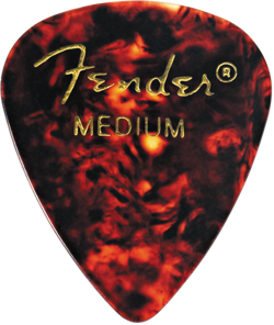 FENDER CLASSIC CELLULOID, TORTOISE SHELL, 351 SHAPE, MEDIUM, 12 PACK