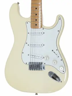 FENDER JAPAN ST72 MOD USED BASSWOOD BODY WHITE W/SOFT CASE