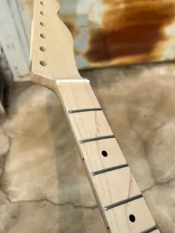 NATURAL LUSTER 21FRETS GLOSS DIY MAPLE ELECTRIC GUITAR NECK FOR FENDER TELE