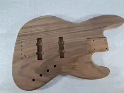 UNFINISHED 1 PC. WALNUT JAZZ BASS GUITAR BODY - FITS FENDER NECKS J2127
