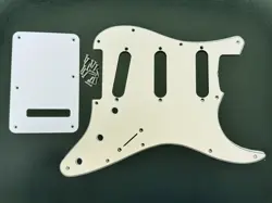 2002 GENUINE FENDER USA STRATOCASTER '62 PICKGUARD, ALUMINUM SHIELD & BACKPLATE