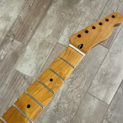 ROASTED MAPLE GUITAR NECK 22 FRETS NITRO SATIN FOR DIY FENDER TELECASTER TL