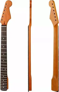 22 FRET ROASTED MAPLE GUITAR NECK ROSEWOOD FRETBOARD FOR DIY FENDER STRAT PART