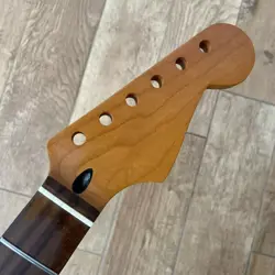 ROASTED MAPLE ELECTRIC GUITAR NECK 22 FRETS ROSEWOOD FOR FENDER ST STRAT REPLACE