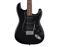 OPEN BOX FENDER STANDARD STRATOCASTER ELECTRIC GUITAR HSS - BLACK W/LAUREL FB