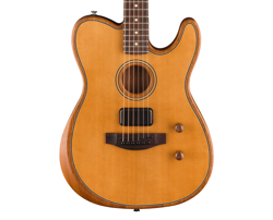 OPEN BOX FENDER ACOUSTASONIC TELECASTER ACOUSTIC-ELECTRIC GUITAR - AGED NATURAL