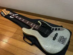 USED 2012 FENDER JAPAN JB62 FCH/SLV MIJ LIMITED JAZZ BASS SPARKLE