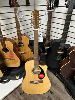 FENDER CD-60SCE DREADNOUGHT 12-STRING ACOUSTIC-ELECTRIC GUITAR (NATURAL FINISH)