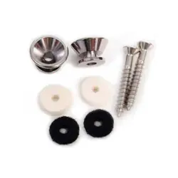 NEW FENDER AMERICAN STANDARD SERIES STRAP BUTTONS - CHROME