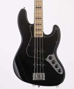 USED FENDER / AMERICAN ELITE JAZZ BASS BLACK MAPLE FINGERBOARD 2017 MADE 4.5KG S