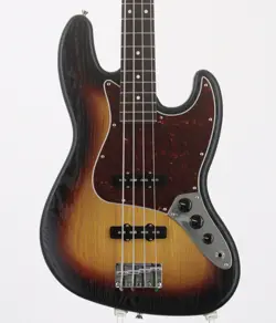 USED FENDER MADE IN JAPAN / MIJ LTD RAW ASH JAZZ BASS 3 TONE SUNBURST OCHANOMIZU