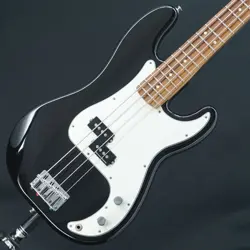 USED PLAYER PRECISION BASS SPB-3 MOD. BLACK/PAU FERRO FENDER MEX SLIGHTLY SIGNS