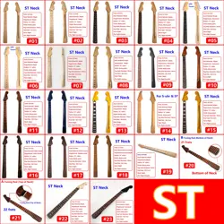 MAPLE GUITAR NECK FOR FENDER STRAT 22 MEDIUM JUMBO FRETS 14