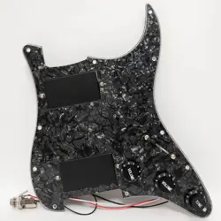 GUITAR PREWIRED LOADED PICKGUARD SET FOR FENDER STRAT ACTIVE HUMBUCKER SYSTEMS